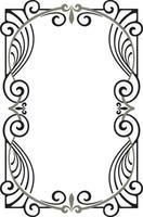 Vectorized Art Nouveau frame Design. vector
