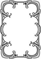 Border frame molding line deco vector label isolated