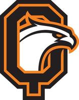 Letter Q with eagle head. Great for sports logotypes and team mascots. vector