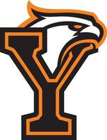 Letter Y with eagle head. Great for sports logotypes and team mascots. vector