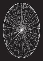 Spider web design element. Halloween vector