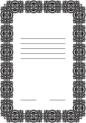 Vector decorative frame. This is a vector image - you can simply edit colors.