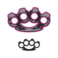 Brassknuckles. Design element vector