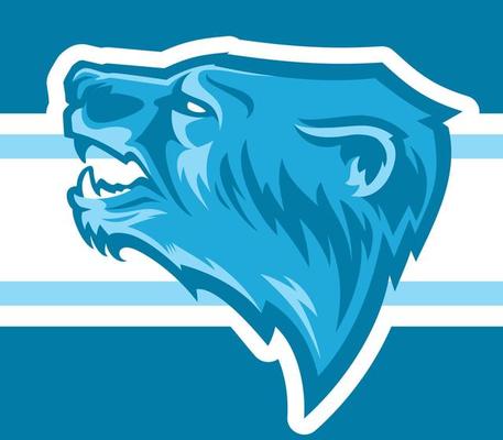 Polar white bear Head Logo Mascot Emblem. Talisman college sports teams, e- sport, tattoo, print t-shirt. The design of the character of a wild bear.  Vector illustration. 7958997 Vector Art at Vecteezy