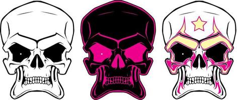Cartoon Skull. Design elements