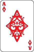 Ace of Diamonds playing card vector