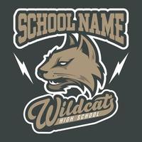 Logo design for sport team, tournament, league or school mascot vector