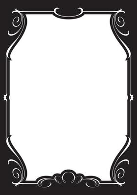 Decorative old-fashioned frame.