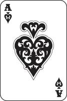 Ace of Spades playing card vector