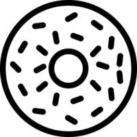 ilustración de vector de donut en un fondo. símbolos de calidad premium. iconos vectoriales para concepto y diseño gráfico.