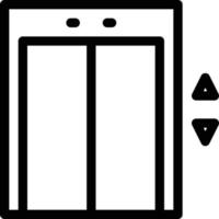 ilustración de vector de ascensor en un fondo. símbolos de calidad premium. iconos vectoriales para concepto y diseño gráfico.