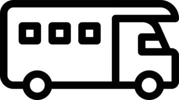 Ilustración de vector de furgoneta automática en un fondo. Símbolos de calidad premium. Iconos vectoriales para concepto y diseño gráfico.