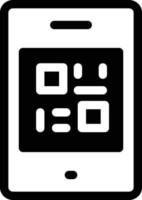 ilustración de vector de código qr móvil en un fondo. símbolos de calidad premium. iconos vectoriales para concepto y diseño gráfico.