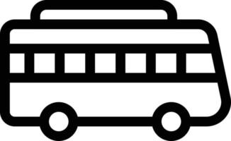 ilustración de vector de autobús en un fondo. símbolos de calidad premium. iconos vectoriales para concepto y diseño gráfico.