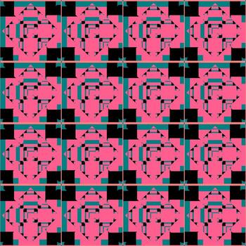 seamless geometric pattern with shapes vector