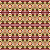 geometric ethnic oriental seamless pattern traditional design for background, carpet, wallpaper, clothing, wrapping, fabric vector