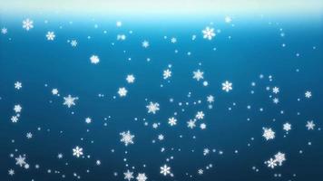 Realistic white snowflake sparkle frame isolate on black background. video