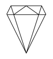 iconos de diamantes sobre fondo blanco vector