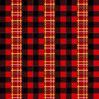 red and black plaid design vector