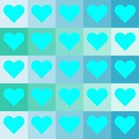 seamless pattern with hearts design vector