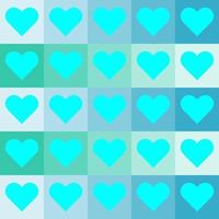 seamless pattern with hearts design vector