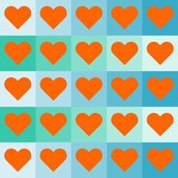 seamless pattern with hearts design vector