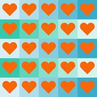 seamless pattern with hearts design vector