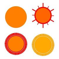 sun icon design vector