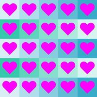 seamless pattern with hearts design vector