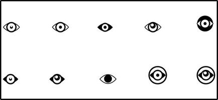 diseño de icono de ojo vector