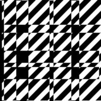 black and white pattern geometric background vector