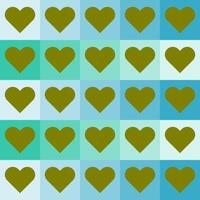 seamless pattern with hearts design vector