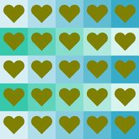 seamless pattern with hearts design vector