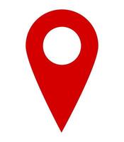 map location icon with pin vector