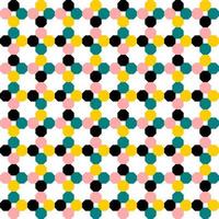 seamless geometric pattern with dots vector