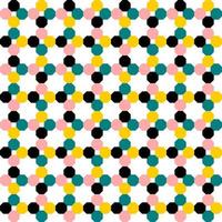 seamless geometric pattern with dots vector