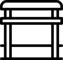 bus stop vector illustration on a background.Premium quality symbols.vector icons for concept and graphic design.