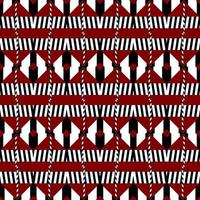 pattern with red and white stripes design for fabric, clothing vector