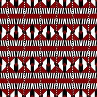 pattern with red and white stripes design for fabric, clothing vector