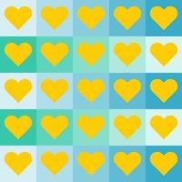 seamless pattern with hearts design vector