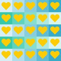 seamless pattern with hearts design vector