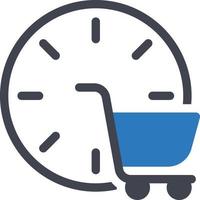 shopping time vector illustration on a background.Premium quality symbols.vector icons for concept and graphic design.