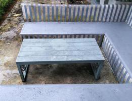 Concrete bench set photo
