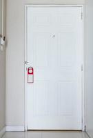 White wooden door photo