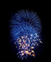 The blue firework photo