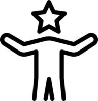 ilustración de vector de estrella en un fondo. símbolos de calidad premium. iconos vectoriales para concepto y diseño gráfico.