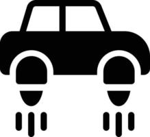 ilustración de vector de cohete de coche en un fondo. símbolos de calidad premium. iconos vectoriales para concepto y diseño gráfico.