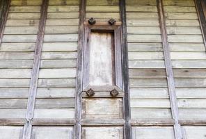 Old wooden window photo