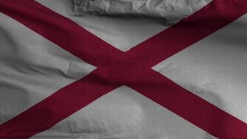 Alabama State Flag Loop Hintergrund 4k video