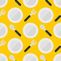 tableware seamless pattern vector